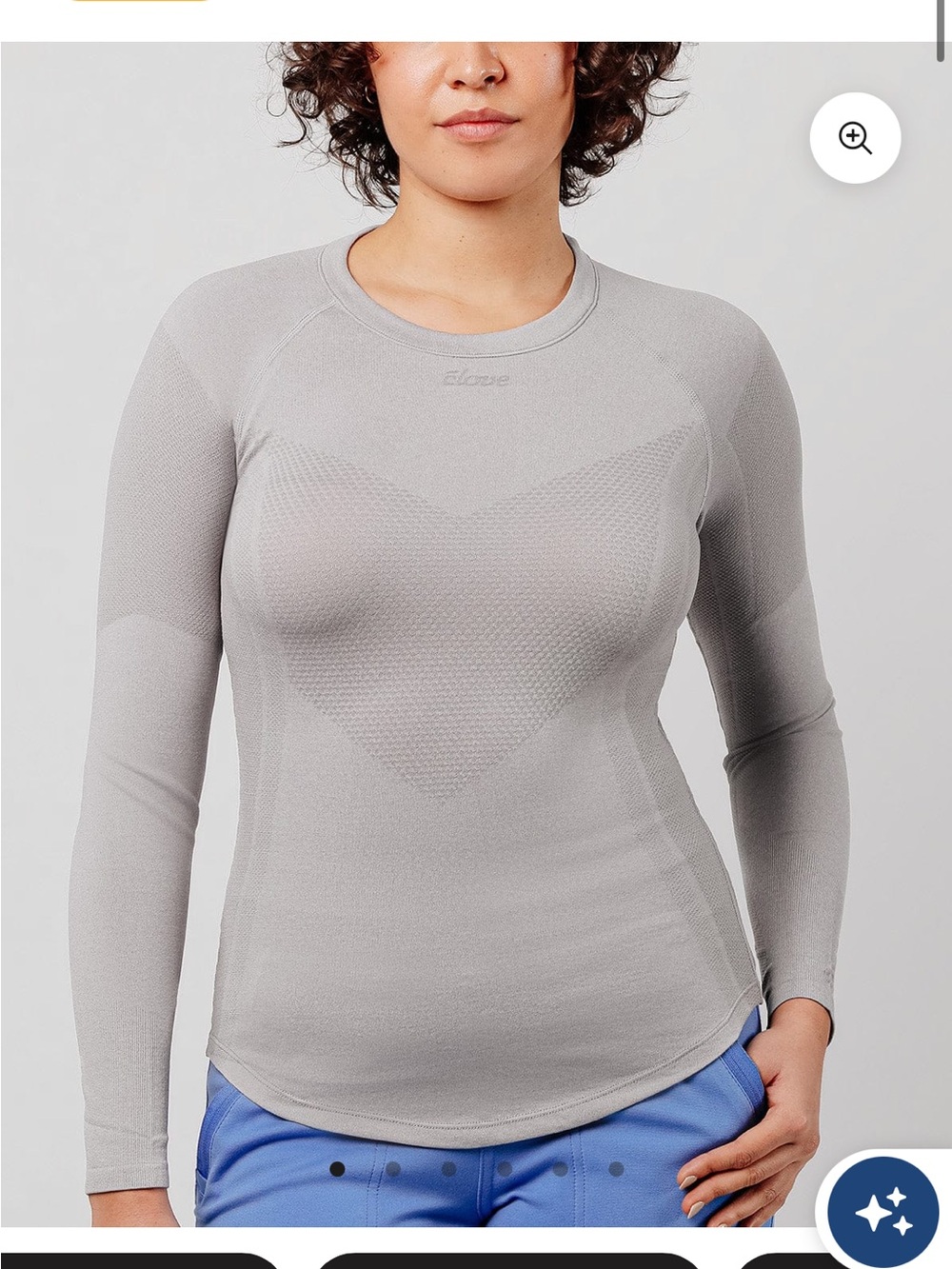 Clove Underscrub Long Sleeve - Grey Small